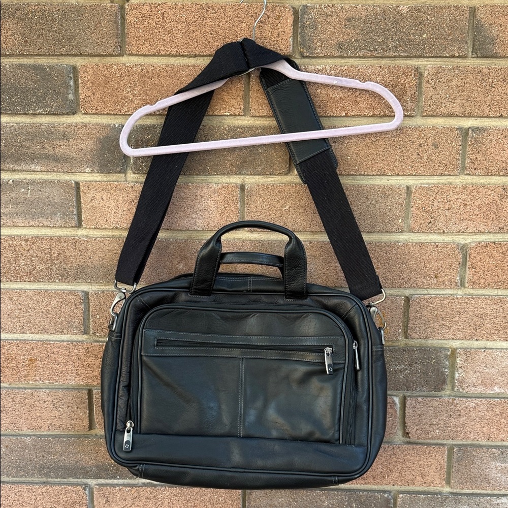 Samsonite Black Leather Briefcase